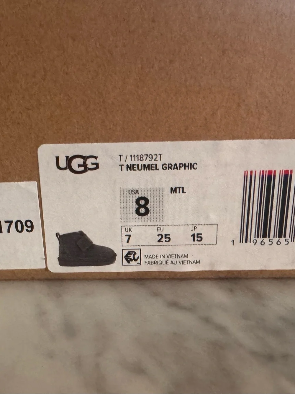 UGG Kids Boots Neumel I Graphic Boots – Toddler Boy Size 8 | NIB